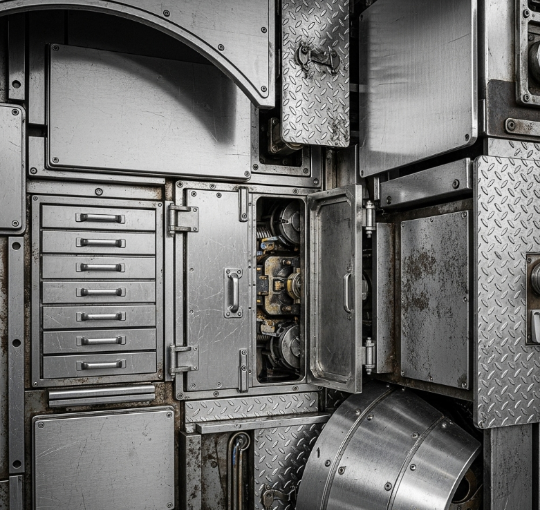 Create Image Metal Doors Panels Drawers Shrouds Shielding 3