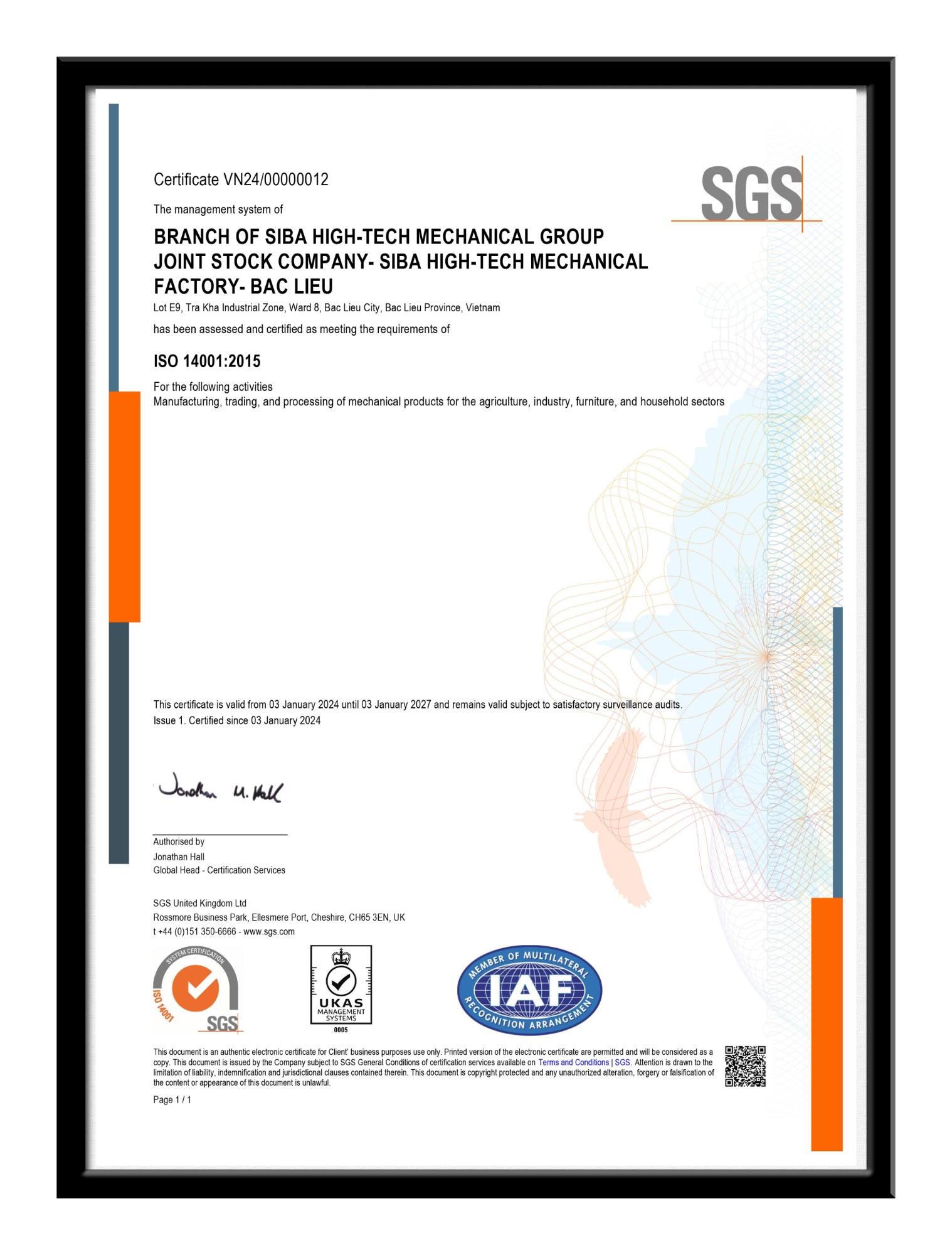 ISO 14001 2015 Environmental Management