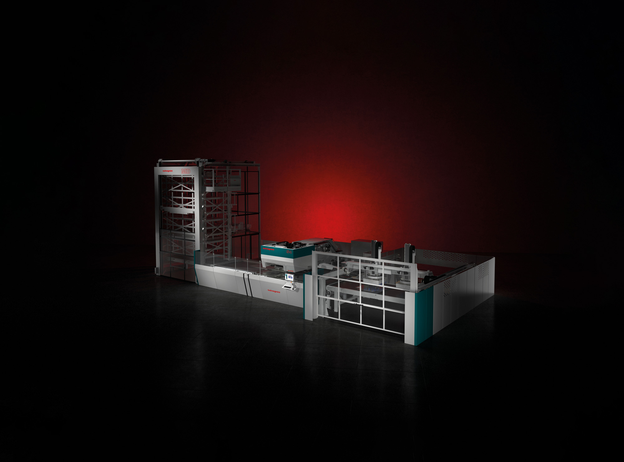 Salvagnini S4.G4 punching machine red black